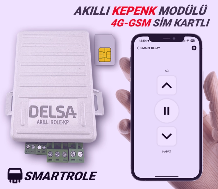 Sim Kartlı Otomatik Kepenk Modülü