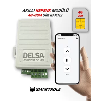 Akıllı Kepenk Modülü GSM 4G Sim Kartlı Mobil uygulamalı