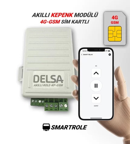 Akıllı Kepenk Modülü GSM 4G Sim Kartlı Mobil uygulamalı