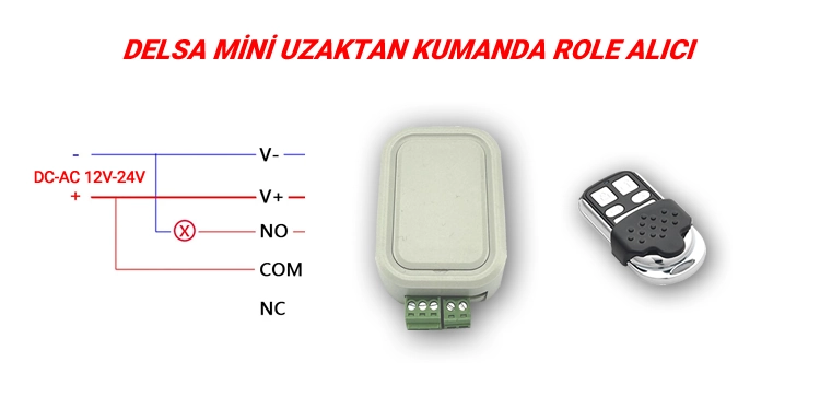 DC-AC 12-24v alıcı Modül